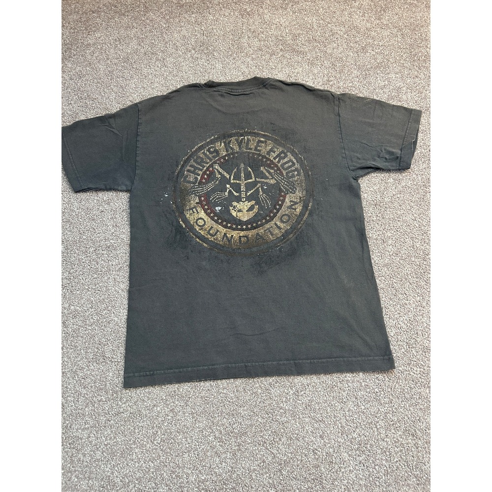 Alstyle Chris Kyle Frog Foundation T-Shirt Mens XL Grey Excellent Graphic Tee